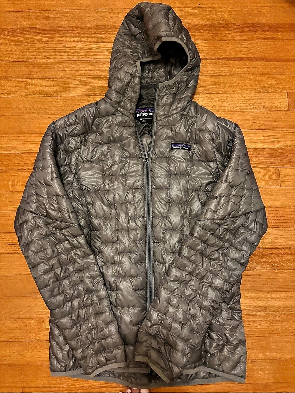 Patagonia Hooded Puffer Jacket Gray
